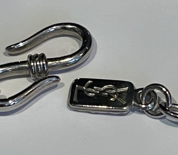 yves saint laurent vintage ysl by robert goossens crystal heart necklace c.1990s