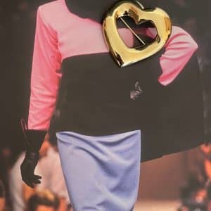 yves saint laurent ysl vintage large gold tone heart brooch c.1980s