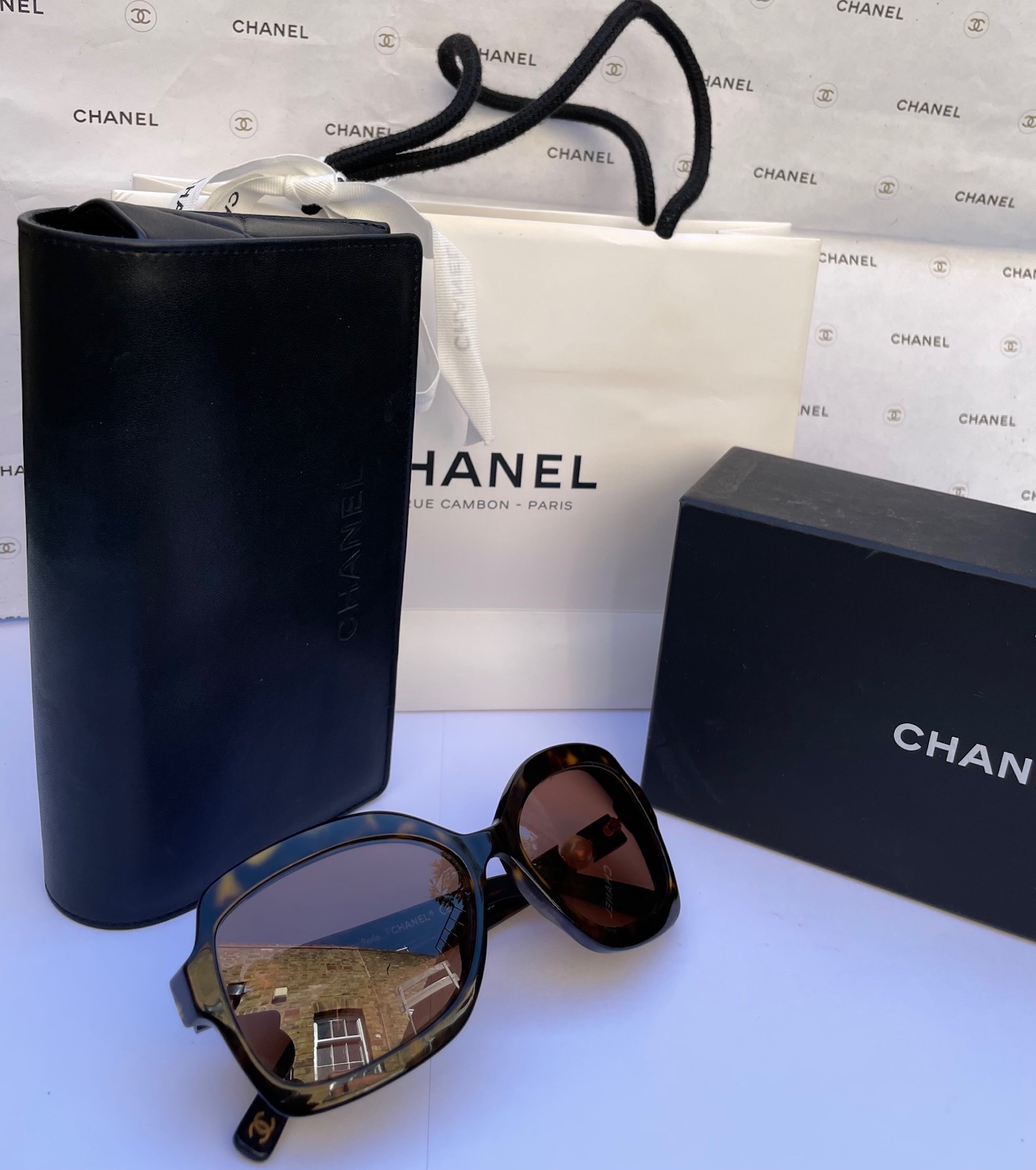 chanel pearl sunglasses collection perle w/box